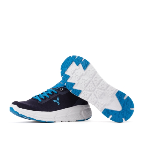 Yumas | Sneakers ligeros de hombre nylon eco-piel comfort latex azul marino  sin cordones Malmo