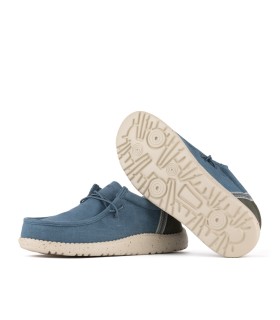 Men's nautical moccasins, Taos petrol- Yumas Footwear.