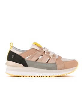 Cinzia open sneakers for women in sand color - Yumas Official.