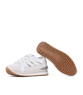Cinzia white sneakers for women open-Yumas Footwear.