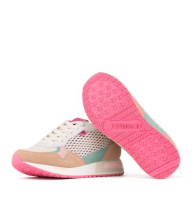 Sneakers Donia en color arena para mujer- Yumas Footwear.