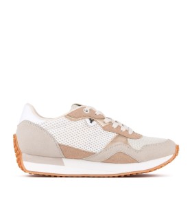 Baskets femme Fiorella beige - Yumas Official.