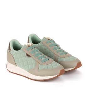 Sneakers Ginevra en color caqui para mujer- Yumas Oficial.