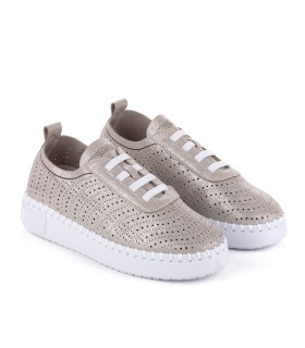 Viola sneakers in silver color for women - Yumas Official.