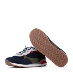 Zapatillas sneakers casual para hombre Stanley marino- Yumas.
