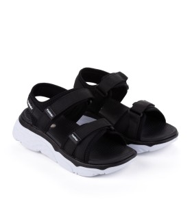 Sandalias Orazia en color negro/blanco para mujer- Yumas oficial.