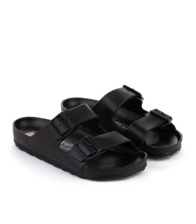 Vegan Garachico sandals in black - Yumas Official.