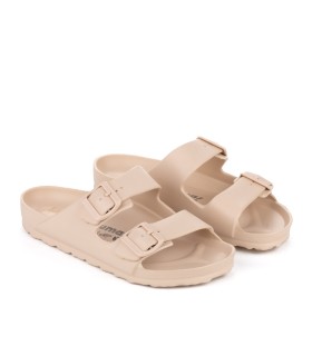 Vegan beige sandals for women Garachico-Yumas.