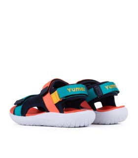 Sandalia deportiva Moody naranja para niños- Yumas Footwear.