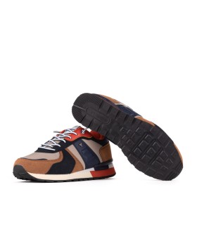 Zapatillas Oasis tipo casual para hombre color cuero- Yumas.