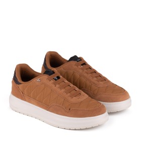 Zapatillas casual en color cuero Qilian para hombre-Yumas Oficial.