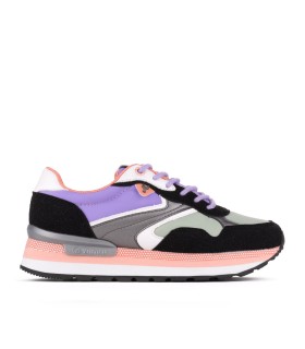 Lässige Sneakers für Damen in lila-schwarzer Farbe - Yumas Footwear.