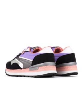 Lässige Sneakers für Damen in lila-schwarzer Farbe - Yumas Footwear.