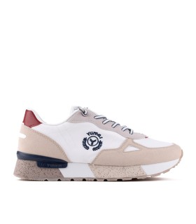 Zapatillas blancas hombre Leonardo tipo casual-Yumas Oficial.