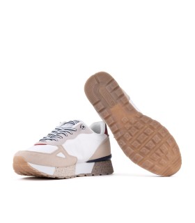 Zapatillas blancas hombre Leonardo tipo casual-Yumas Oficial.