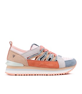 Baskets Gadot rose/corail pour femme- Boutique officielle Yumas.