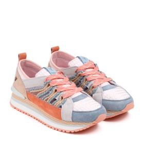 Baskets Gadot rose/corail pour femme- Boutique officielle Yumas.