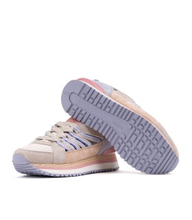 Baskets Gadot pour femme en beige - Yumas Footwear.