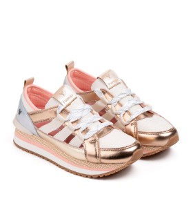 Baskets Hale pour femme en bronze - Yumas Footwear.