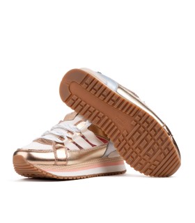 Baskets Hale pour femme en bronze - Yumas Footwear.