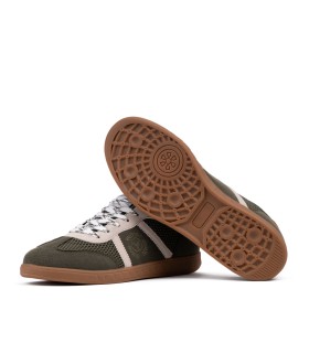 Baskets Liam pour homme kaki - Yumas Footwear.