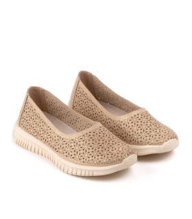 Zapatos microlight Hepburn oro para mujer- Yumas Footwear.