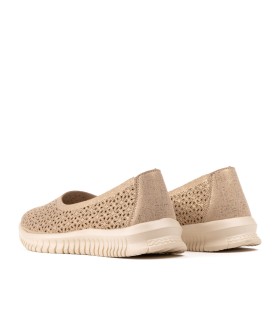 Zapatos microlight Hepburn oro para mujer- Yumas Footwear.