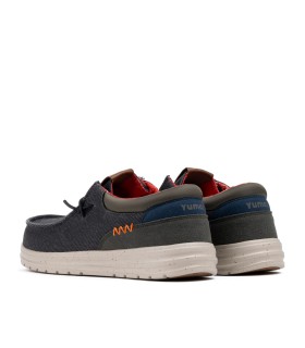 Mocasín náutico para hombre Deniro negro-Yumas Oficial.