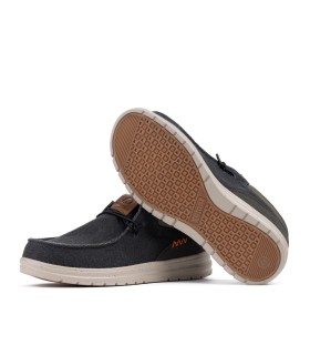 Mocasín náutico para hombre Deniro negro-Yumas Oficial.