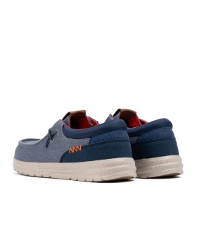 Mocasín náutico para hombre Deniro marino -Yumas Oficial.