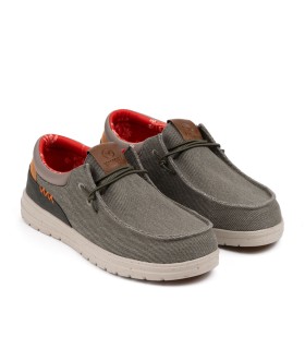 Mocasín náutico para hombre Deniro caqui -Yumas Oficial.