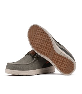 Mocasín náutico para hombre Deniro caqui -Yumas Oficial.