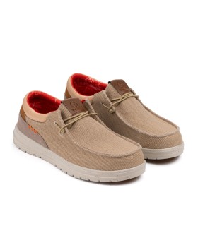 Mocasín náutico para hombre Deniro arena-Yumas Oficial.